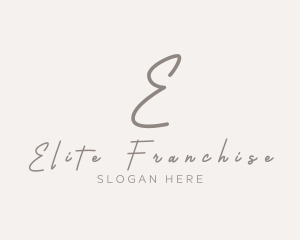 Cursive Elegant Boutique logo design