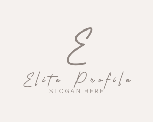 Cursive Elegant Boutique logo design