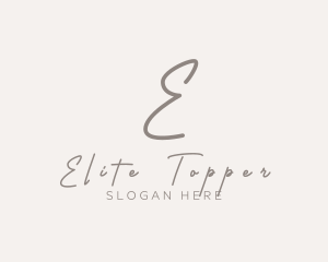 Cursive Elegant Boutique logo design