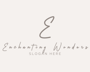 Cursive Elegant Boutique logo design