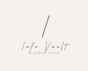 Cursive Elegant Boutique logo design