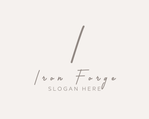 Cursive Elegant Boutique logo design