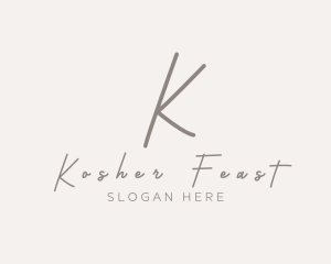 Cursive Elegant Boutique logo design