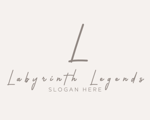 Cursive Elegant Boutique logo design