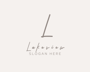 Cursive Elegant Boutique logo design