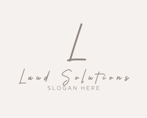 Cursive Elegant Boutique logo design