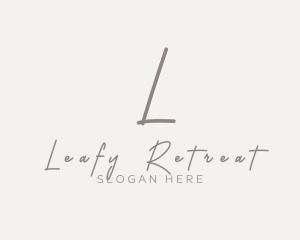 Cursive Elegant Boutique logo design