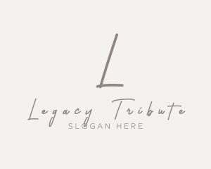 Cursive Elegant Boutique logo design