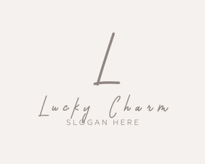 Cursive Elegant Boutique logo design