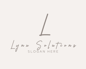 Cursive Elegant Boutique logo design