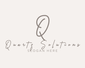 Cursive Elegant Boutique logo design