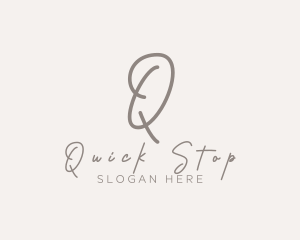 Cursive Elegant Boutique logo design