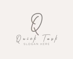 Cursive Elegant Boutique logo design