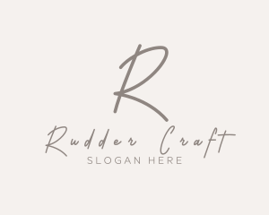 Cursive Elegant Boutique logo design