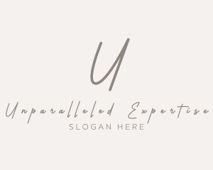 Cursive Elegant Boutique logo design