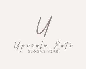 Cursive Elegant Boutique logo design