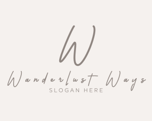 Cursive Elegant Boutique logo design