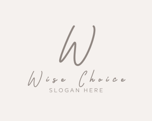 Cursive Elegant Boutique logo design