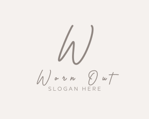 Cursive Elegant Boutique logo design