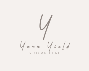 Cursive Elegant Boutique logo design