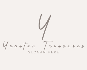 Cursive Elegant Boutique logo design