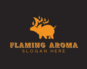 Pork Roast Flame logo