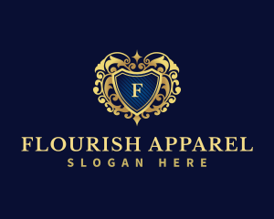 Flourish Decorative Hotel Shield logo