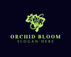 Orchid Flower Map logo