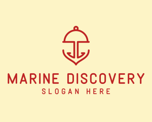 Marine Anchor Cloche  logo design