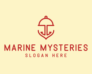 Marine Anchor Cloche  logo design