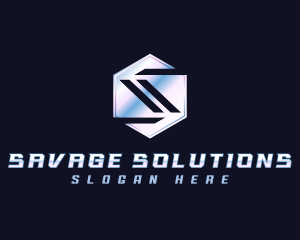 Modern Software Technology Letter S logo design