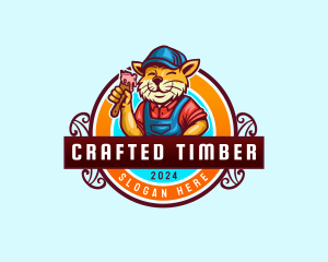 Renovation Cat Painter logo design