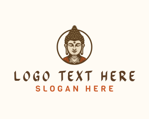 Religious Buddha Meditation Logo