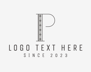 Steel - Steel Bar Letter P logo design