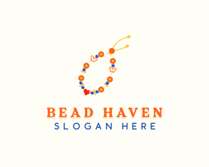 Handmade Beaded Bracelet  logo design