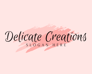 Feminine Cosmetics Wordmark logo design