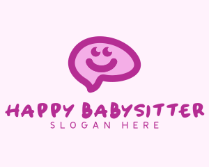 Happy Smile Brain  logo design