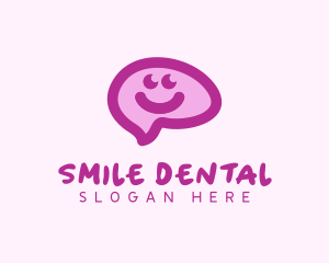 Happy Smile Brain  logo design