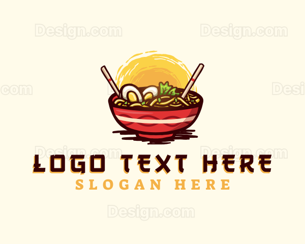 Asian Ramen Noodles Logo