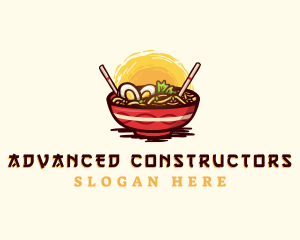 Asian Ramen Noodles logo design