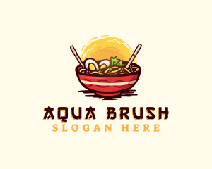 Asian Ramen Noodles logo design