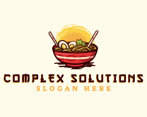 Asian Ramen Noodles logo design