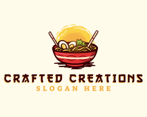 Asian Ramen Noodles logo design