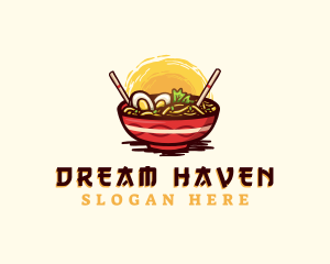 Asian Ramen Noodles logo design