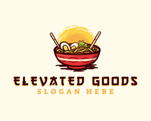 Asian Ramen Noodles logo design