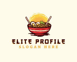 Asian Ramen Noodles logo design