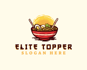 Asian Ramen Noodles logo design