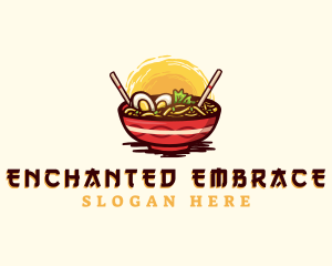 Asian Ramen Noodles logo design