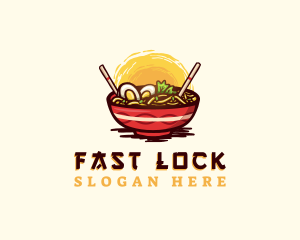 Asian Ramen Noodles logo design