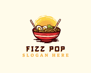 Asian Ramen Noodles logo design